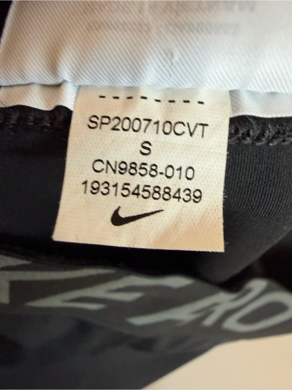 Nike‎ Pro Women Black Training Leggings Mesh Panels CN9858-010 Size S